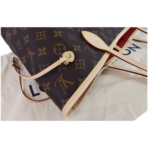 LOUIS VUITTON Neverfull MM Monogram Canvas Shoulder Bag Brown