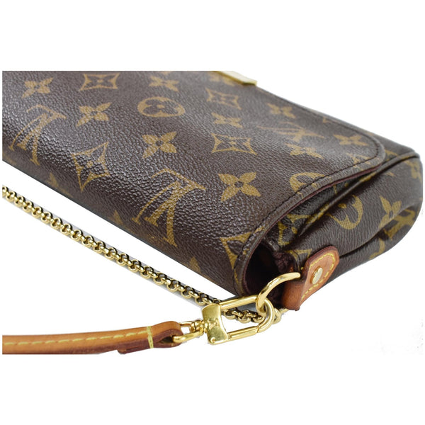 LOUIS VUITTON Favorite MM Monogram Canvas Crossbody Bag Brown