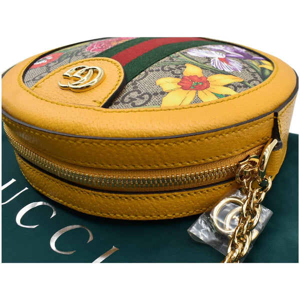 Gucci Ophidia Mini Flora GG Round Web Crossbody Bag