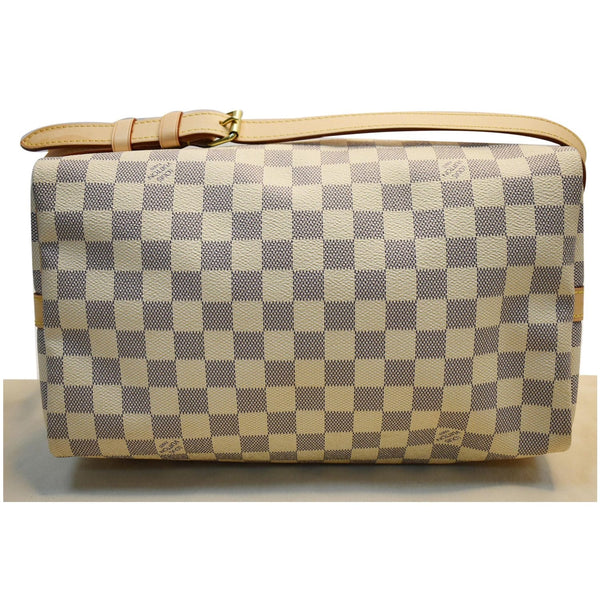 LOUIS VUITTON Speedy 30 Bandouliere Damier Azur Satchel Shoulder Bag White