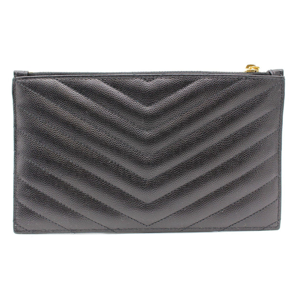 YVES SAINT LAURENT Bill Pouch Grain De Poudre Black