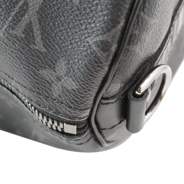 LOUIS VUITTON Keepall Bandouliere 55 Monogram Eclipse Travel Bag Black