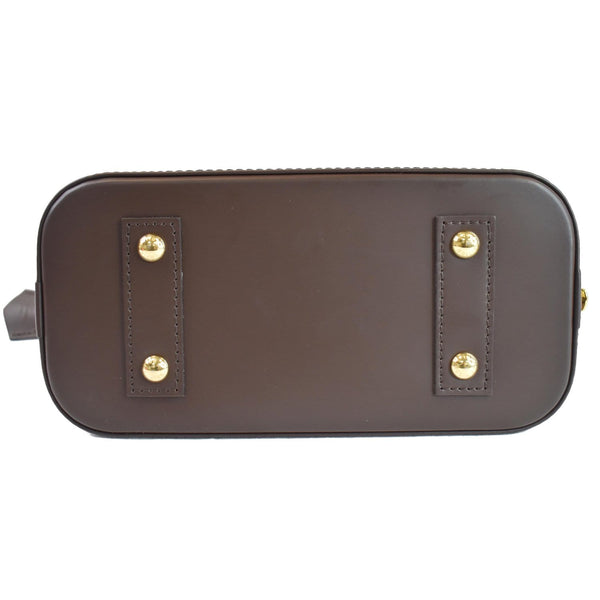Louis Vuitton Alma BB Damier Ebene Shoulder Bag bottom