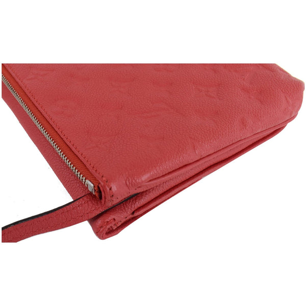 LOUIS VUITTON Twice Monogram Empreinte Leather Crossbody Bag Dahlia