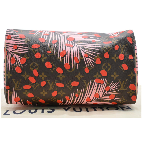 preloved lv Speedy 30 Jungle Dots Palm Satchel Bag