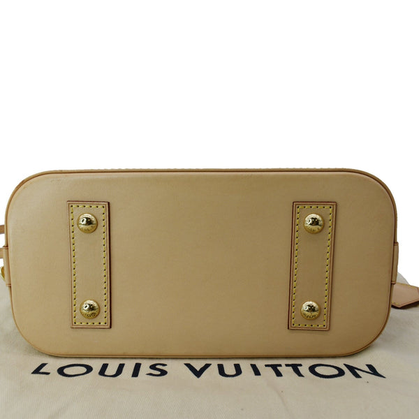 LOUIS VUITTON Alma BB Monogram Canvas Satchel Crossbody Bag Brown