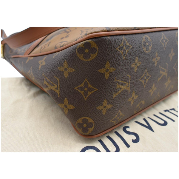 Louis Vuitton Dauphine PM Monogram Reverse Canvas Bag - bottom corner