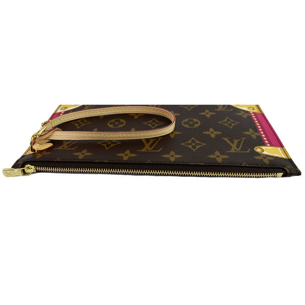 LOUIS VUITTON Wristlet Pouch Monogram Summer Trunk Neverfull MM Brown
