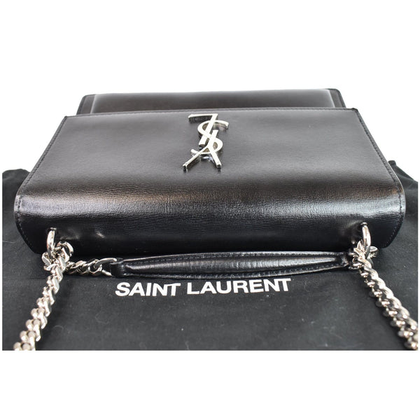 YVES SAINT LAURENT Sunset Medium Leather Shoulder Bag Black