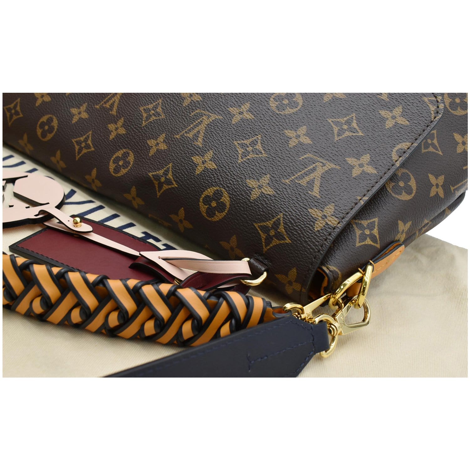 Authentic Louis Vuitton LV Shoulder Bag Aveth M45257 Browns Monogram #2514