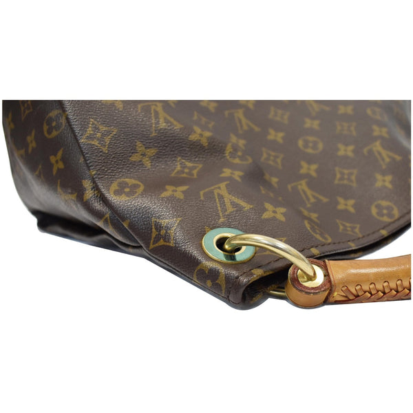 LOUIS VUITTON Artsy MM Monogram Canvas Shoulder Bag Brown