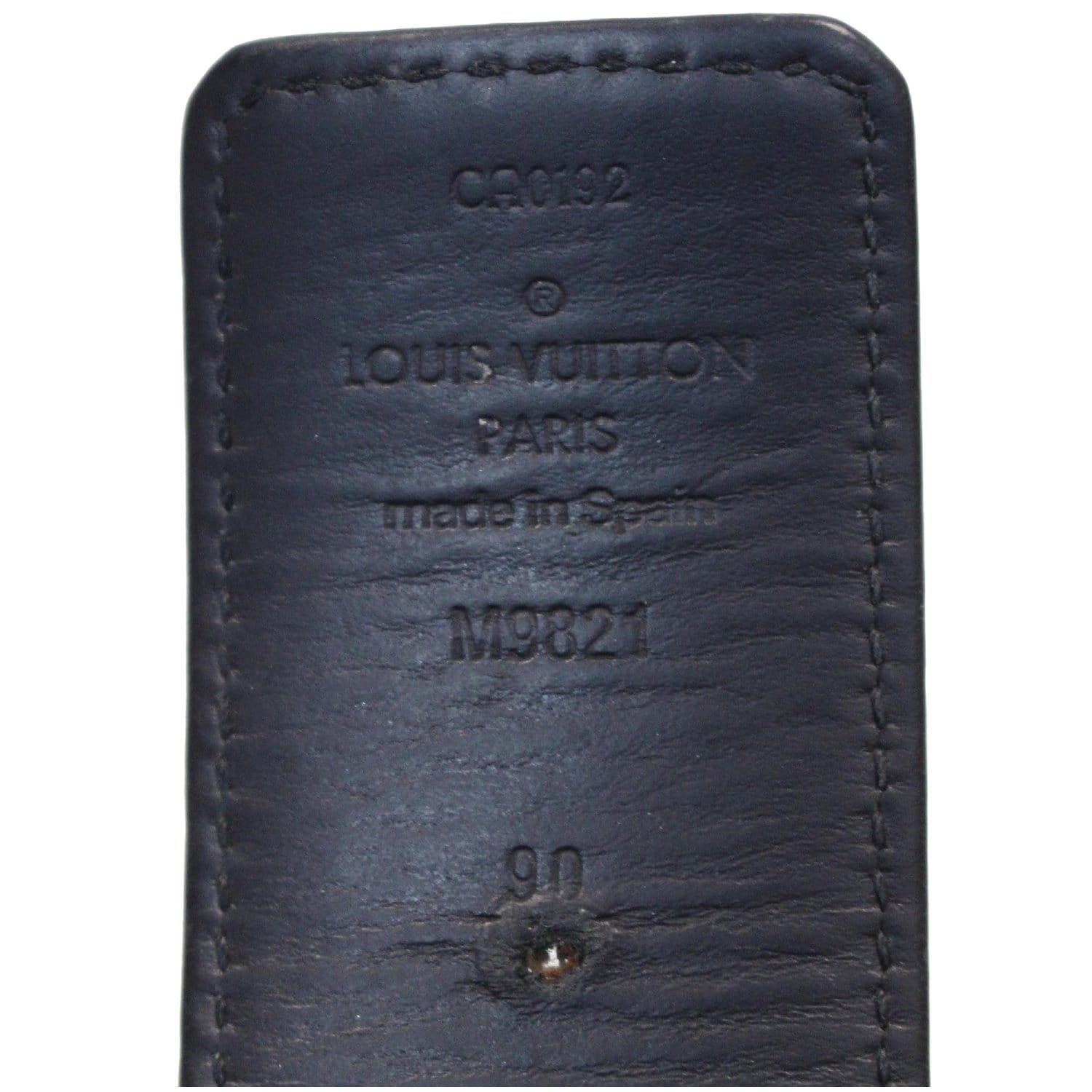 LOUIS VUITTON [M9821] Reversible Belt LV Initials Size 34 US/40 LV