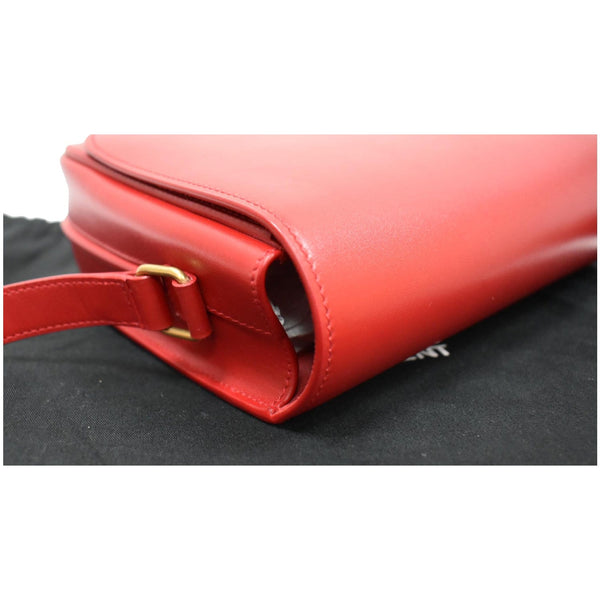 YVES SAINT LAURENT Betty Smooth Leather Shoulder Bag Red