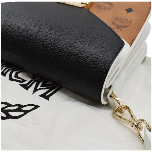 Preowned MCM Small Patricia Visetos Leather Crossbody Bag