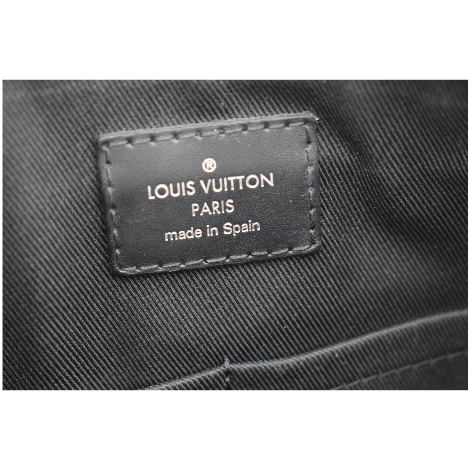 LOUIS VUITTON Shoulder Bag N40003 Mick PM Damier Grafitto Canvas Black –