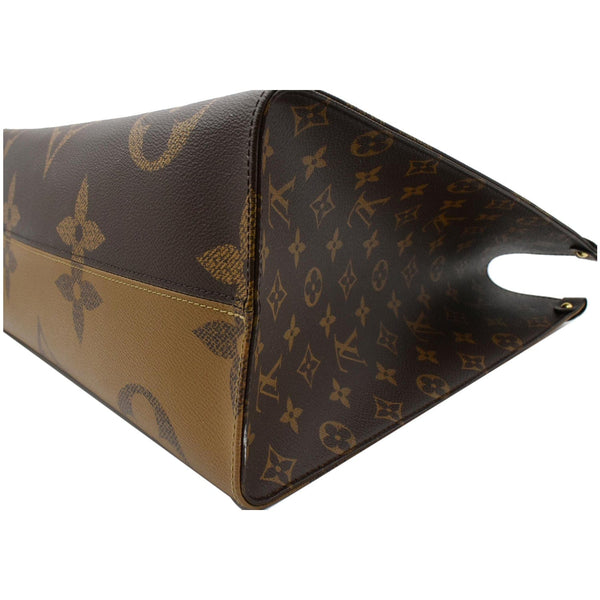 LOUIS VUITTON Onthego GM Giant Monogram Canvas Tote Shoulder Bag Brown
