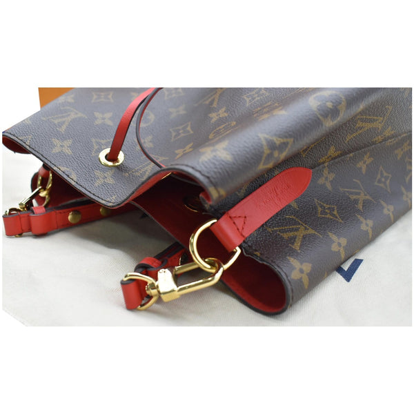 LOUIS VUITTON Neonoe Monogram Canvas Crossbody Bag Coquelicot