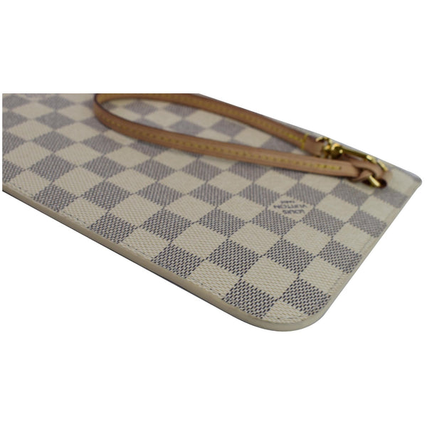 preloved lv Pochette Damier Azur Neverfull MM Pouch