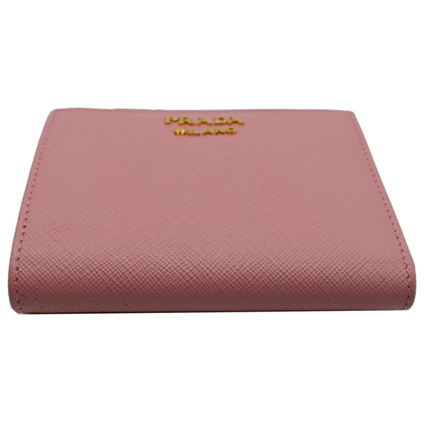 PRADA Small Saffiano Leather Wallet Pink
