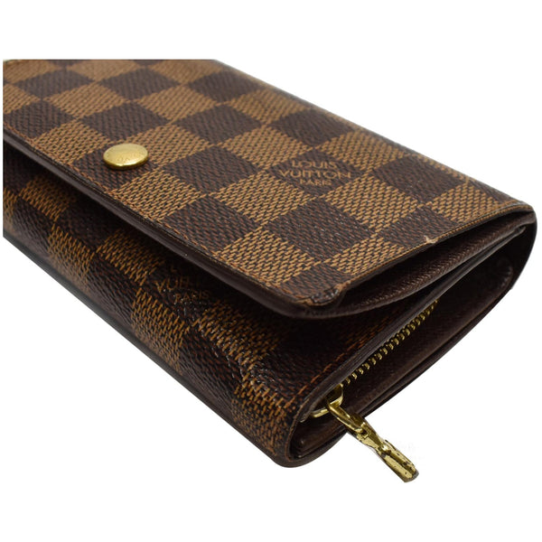 preowned Lv Porte Monnaie Billets Tresor Wallet Brown