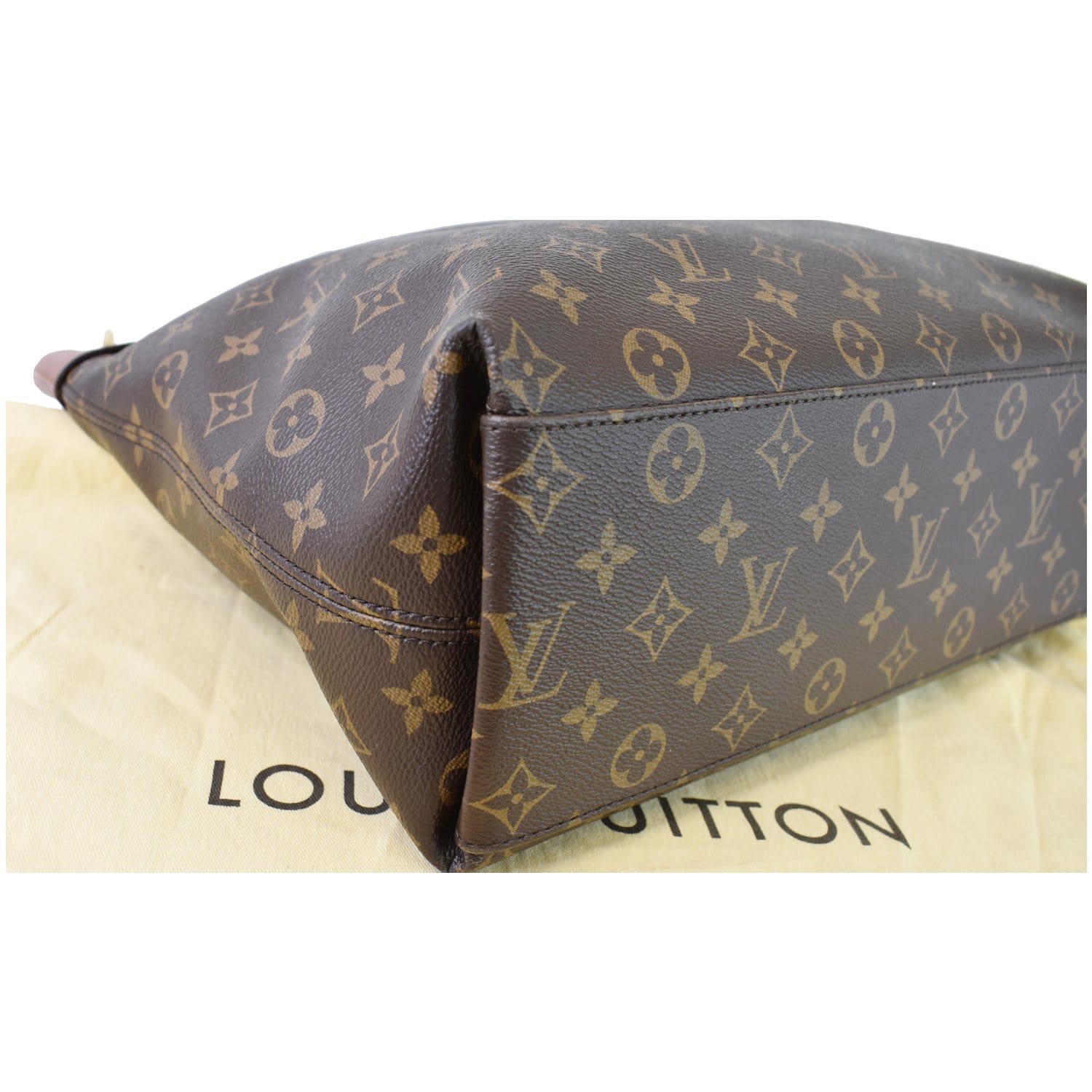 Louis Vuitton Tuileries Hobo Monogram Canvas with Leather With Receipt