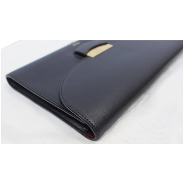 CELINE Trotteur Large Flap Multifunction Smooth Leather Wallet Black
