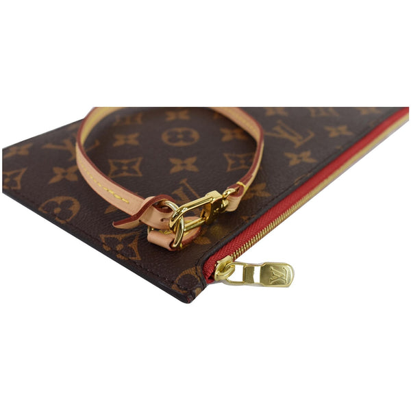 Louis Vuitton Monogram Canvas Neverfull MM Band Pouch - zip corner close