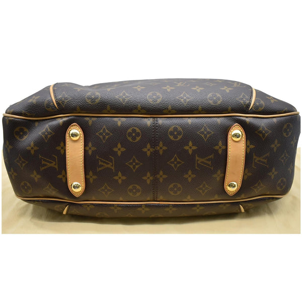 LOUIS VUITTON Galliera GM Monogram Canvas Tote Shoulder Bag Brown