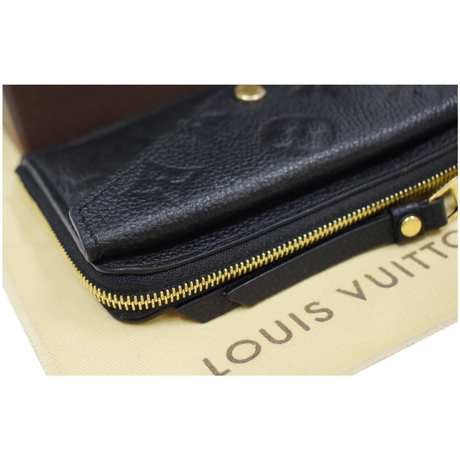 LOUIS VUITTON Empreinte Card Holder Black 1247758