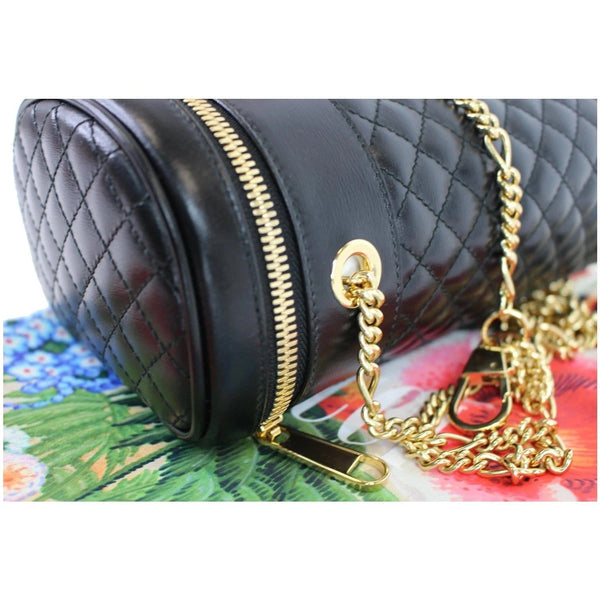 Gucci Trapuntta Calfskin Leather Belt Crossbody Bag - chain folded