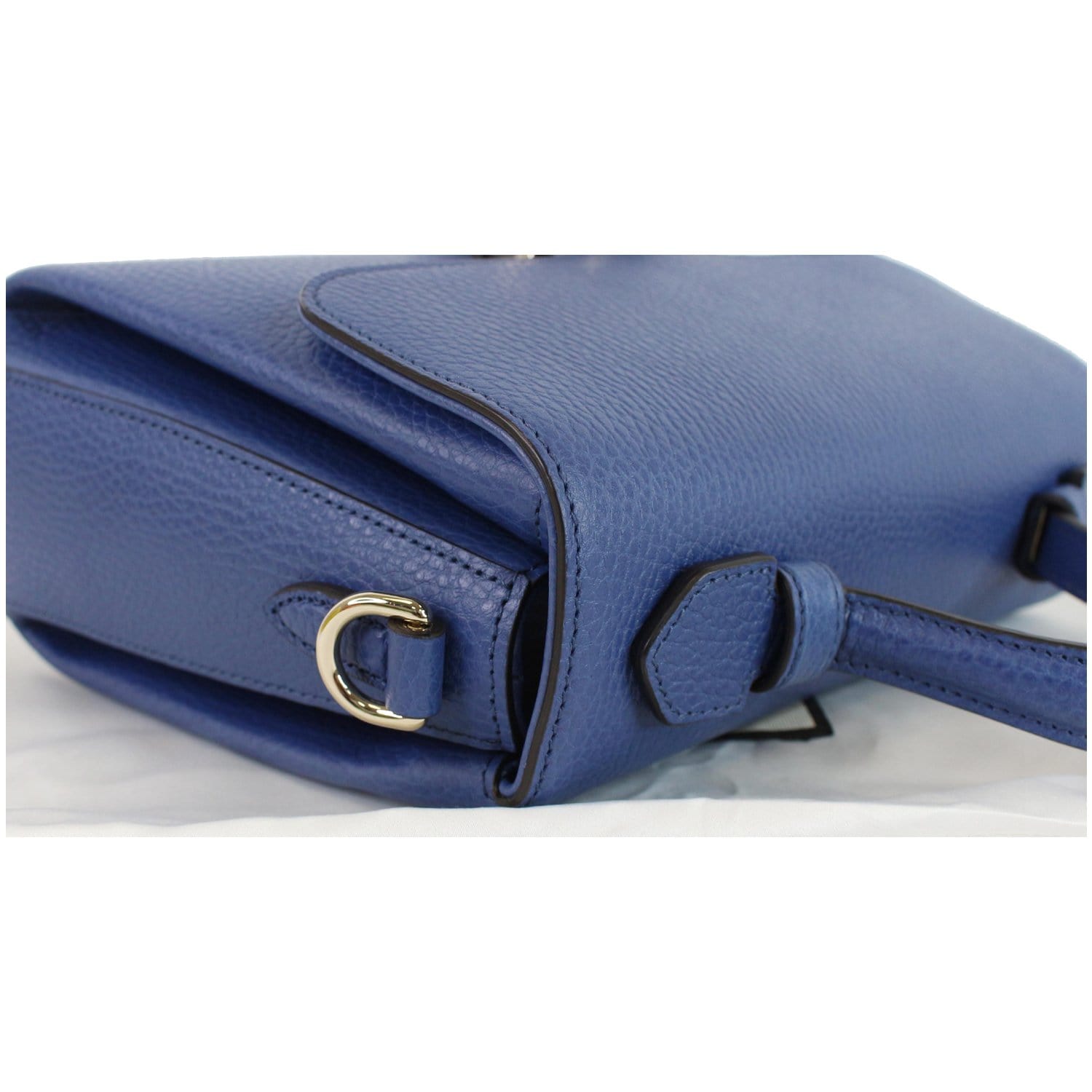 Gucci Interlocking Shoulder Bag (Outlet) Leather Small Blue