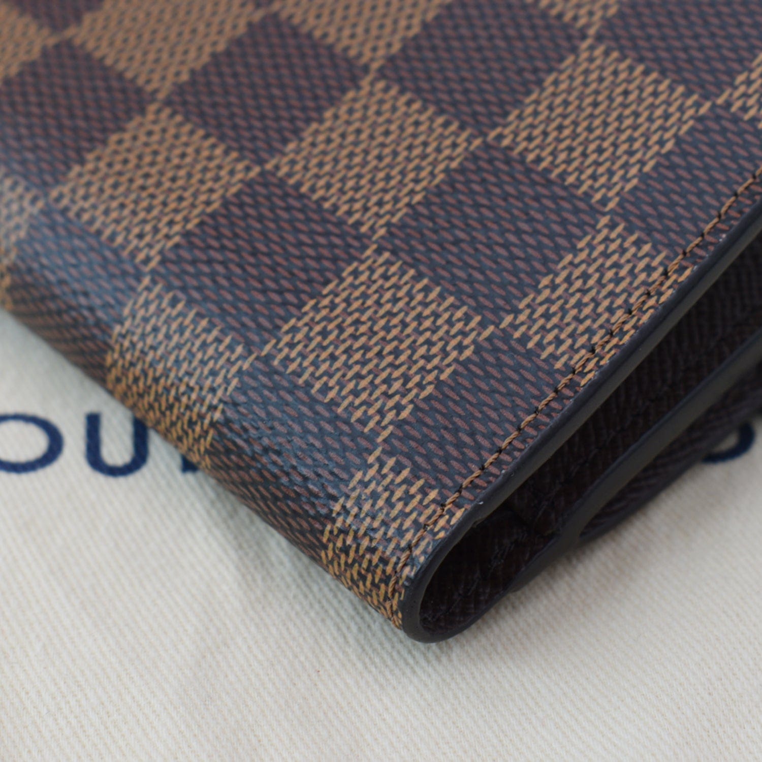 Louis Vuitton Damier Ebene Normandy Wallet with Rose Ballerine - A World Of  Goods For You, LLC
