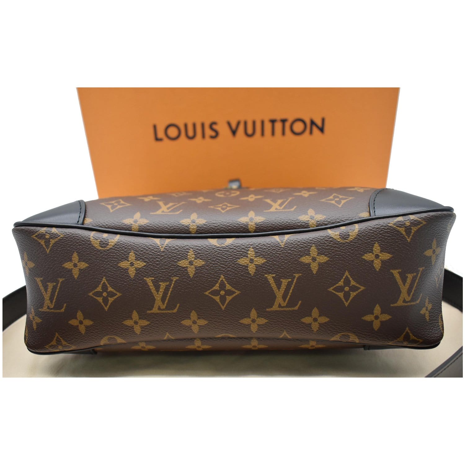 Odeon MM louis vuitton monogram and black leather bag in new condition  Brown Cloth ref.379846 - Joli Closet