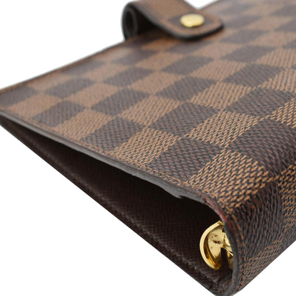 LOUIS VUITTON Agenda MM Damier Ebene Planner Cover Brown