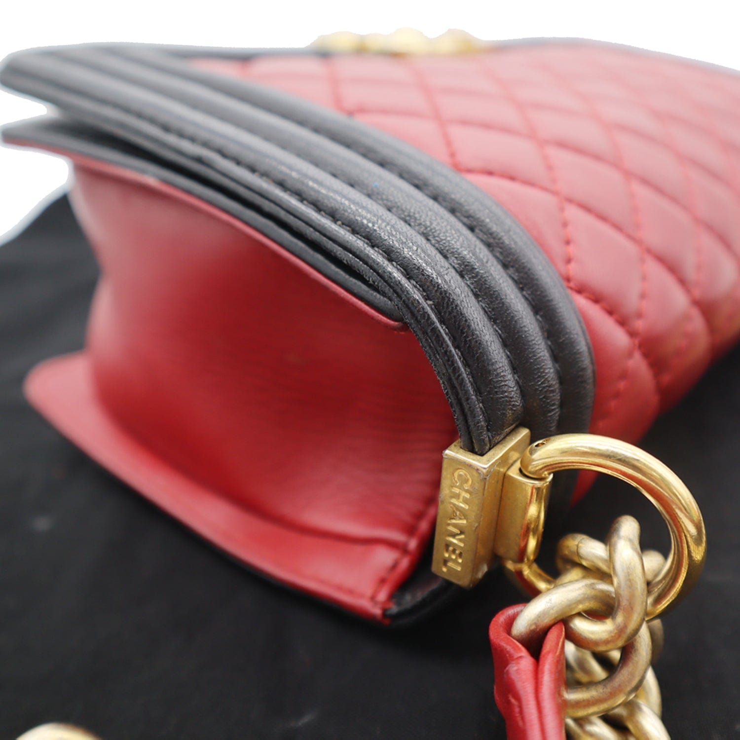 Chanel Medium Boy Quilted Lambskin Leather Shoulder Bag