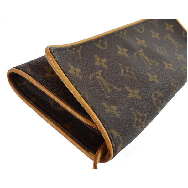 Louis Vuitton Pochette Twin GM Monogram Canvas Handbag - left corner focused