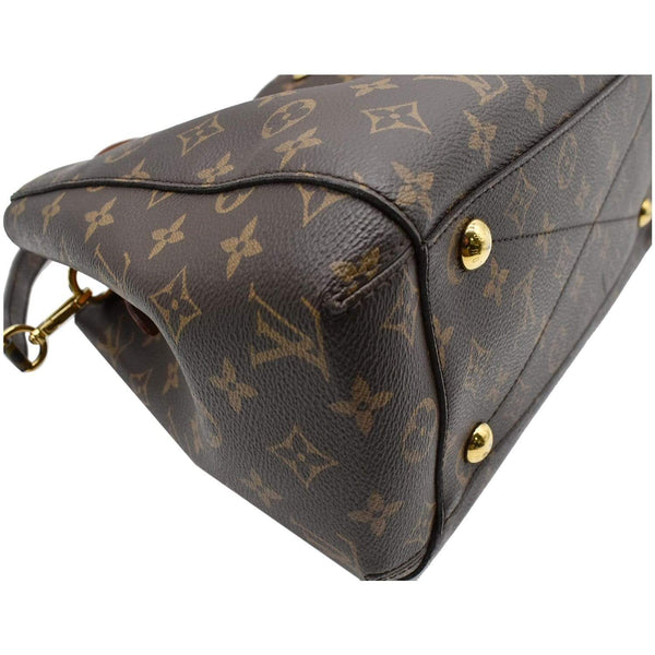 LOUIS VUITTON Montaigne MM Monogram Canvas Shoulder Bag Brown