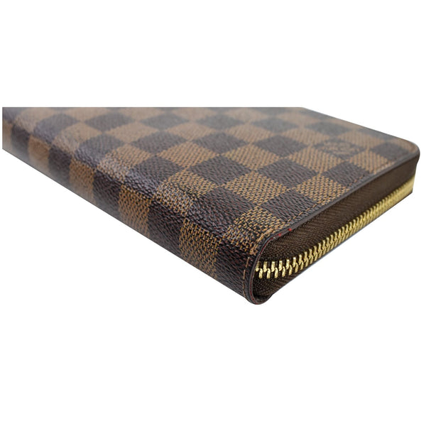 LOUIS VUITTON Zippy Damier Ebene Organizer Wallet Brown