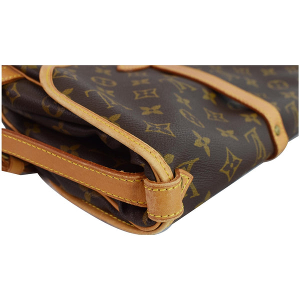 LOUIS VUITTON Saumur 30 Monogram Canvas Shoulder Bag Brown