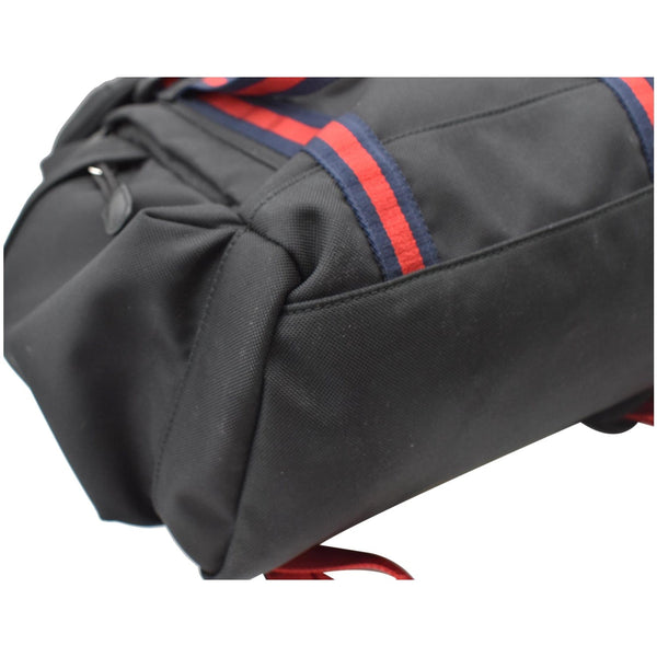 GUCCI Techno Fabric Canvas Backpack Bag Black 429037