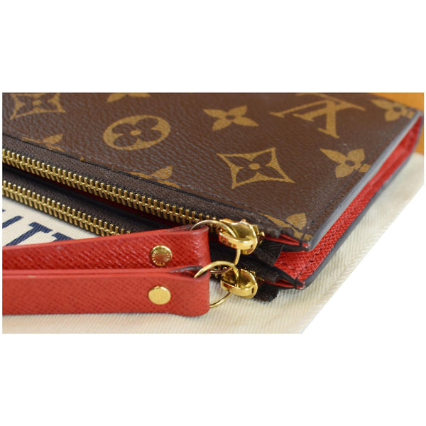 Louis Vuitton Adele Monogram Canvas Wallet Brown - red hand strip