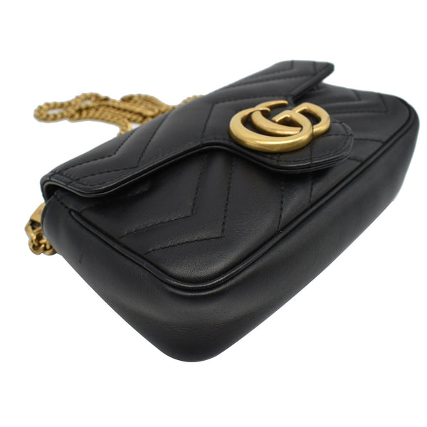 Gucci GG Marmont Super Mini Leather Chain bag - GG logo