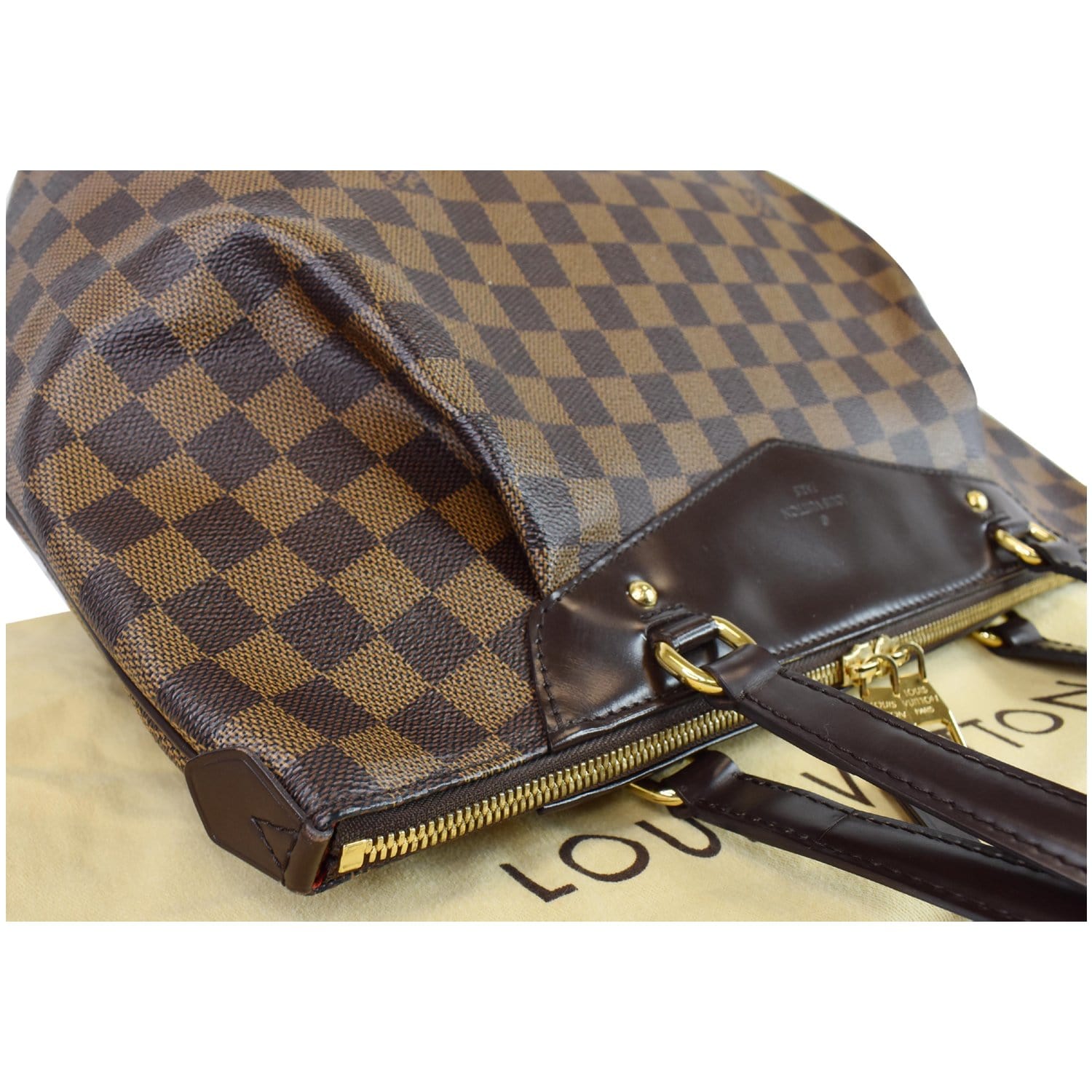 Louis Vuitton Westminster Brown Canvas Tote Bag (Pre-Owned)