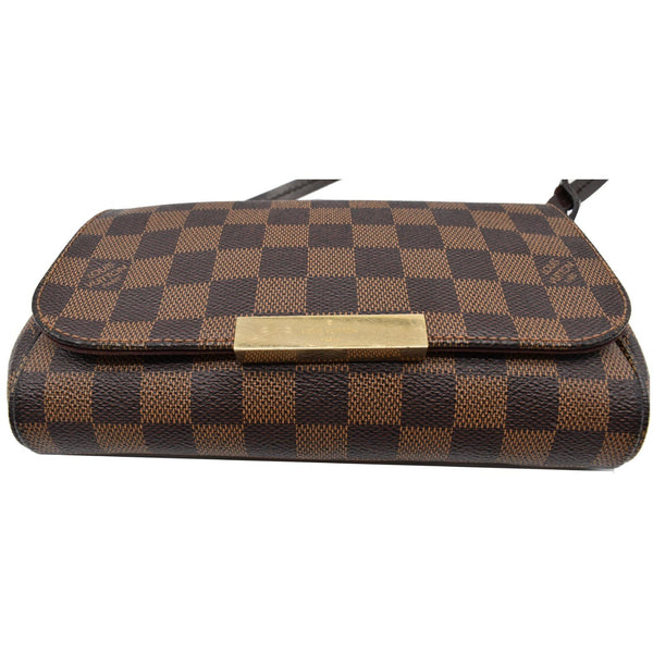LOUIS VUITTON Favorite PM Damier Ebene Crossbody Bag Brown