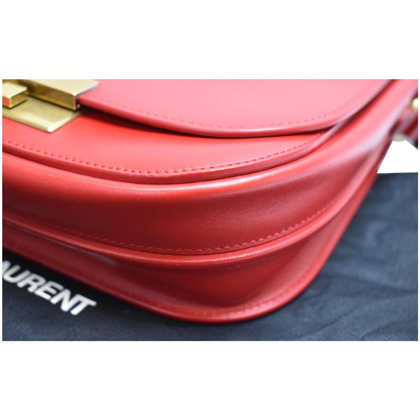 YVES SAINT LAURENT Betty Smooth Leather Shoulder Bag Red