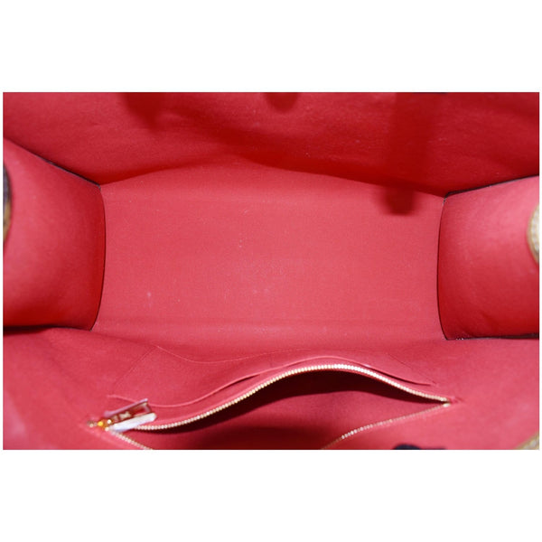 Louis Vuitton Onthego GM Reverse Monogram Canvas Bag - wide red interior