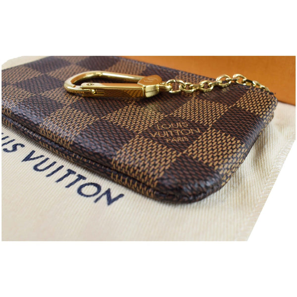 Louis Vuitton Pochette Key Cles Damier Ebene Coin Case - PARIS