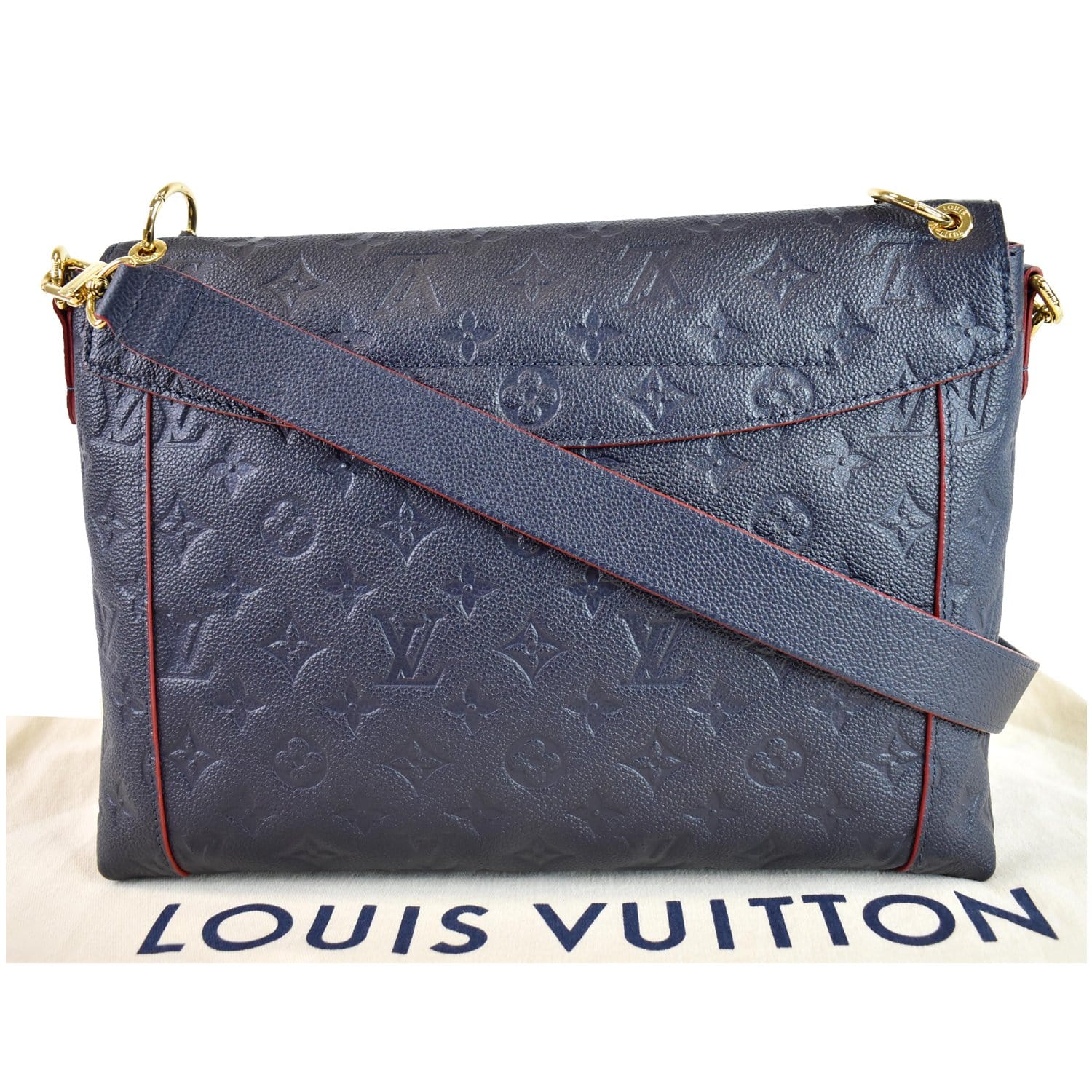 blue and red louis vuitton bag