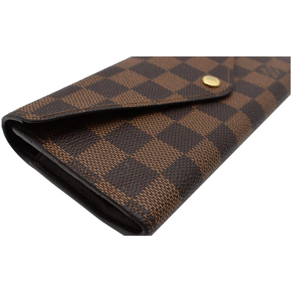 LOUIS VUITTON Josephine Damier Ebene Wallet Brown