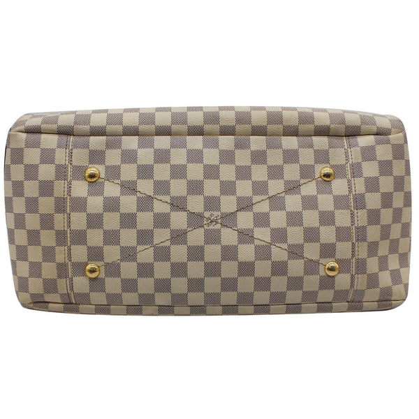 LOUIS VUITTON Artsy MM Damier Azur Shoulder Bag White